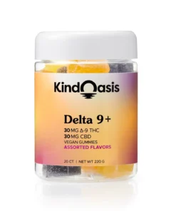 Delta 9 THC 30mg + CBD 30mg Gummies - 20ct Assorted