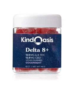 Goodnight Gummies - Delta 8 THC + CBD - 40ct Raspberry