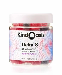 Delta 8 THC Gummies 50mg - 40ct Berry Splash